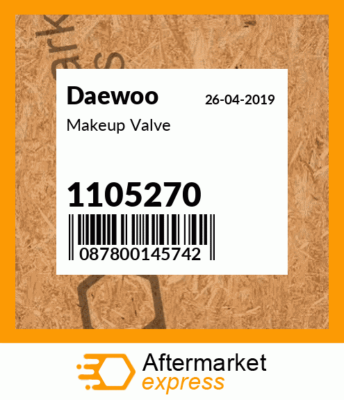 Makeup Valve 1105270
