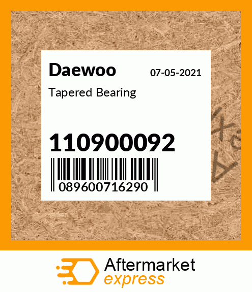 Tapered Bearing 110900092