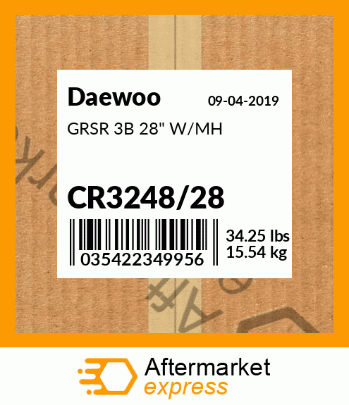 GRSR 3B 28" W/MH CR3248/28
