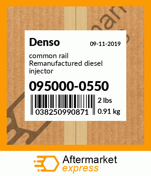 common rail Remanufactured diesel injector 095000-0550