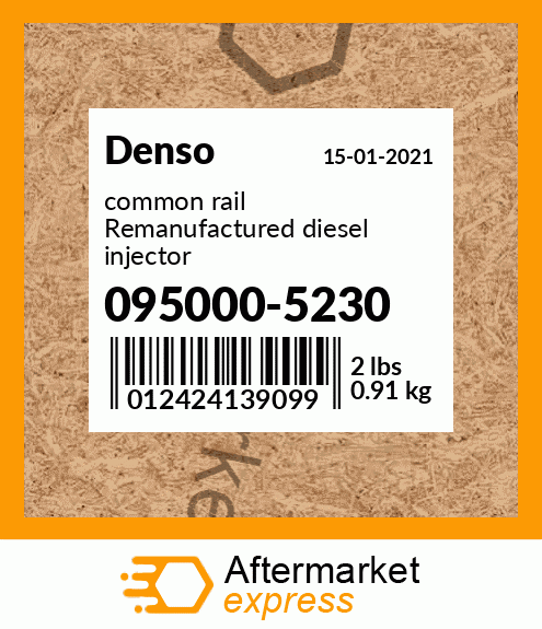 common rail Remanufactured diesel injector 095000-5230