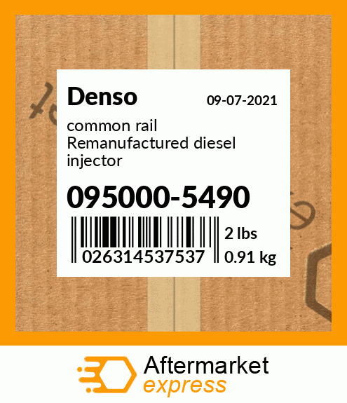common rail Remanufactured diesel injector 095000-5490