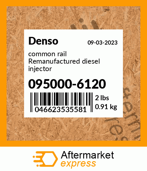 common rail Remanufactured diesel injector 095000-6120