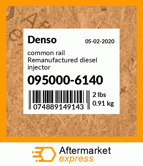 common rail Remanufactured diesel injector 095000-6140