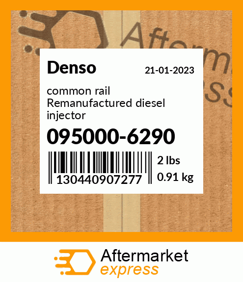 common rail Remanufactured diesel injector 095000-6290