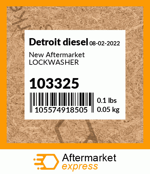 New Aftermarket LOCKWASHER 103325