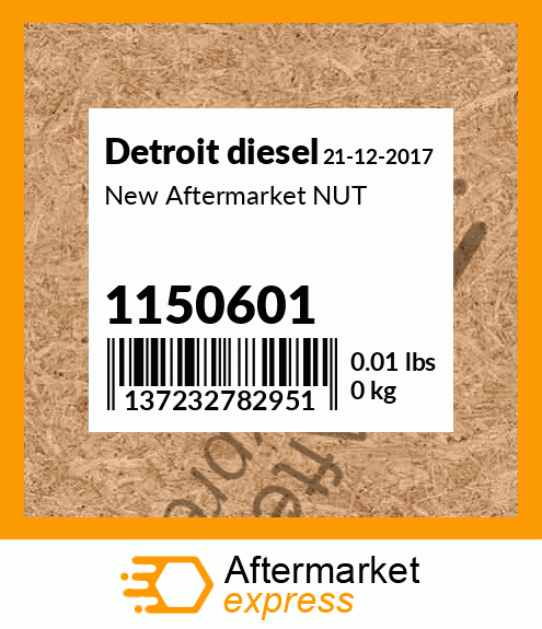 New Aftermarket NUT 1150601