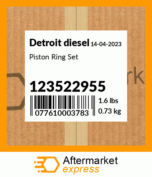 Piston Ring Set 123522955