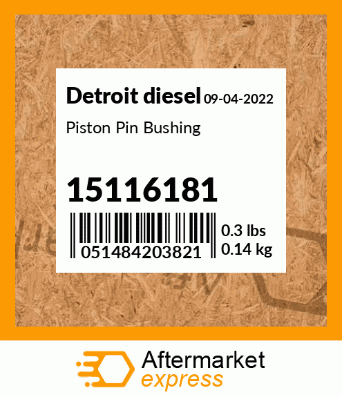 Piston Pin Bushing 15116181