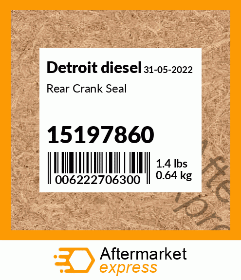 Rear Crank Seal 15197860