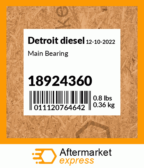Main Bearing 18924360