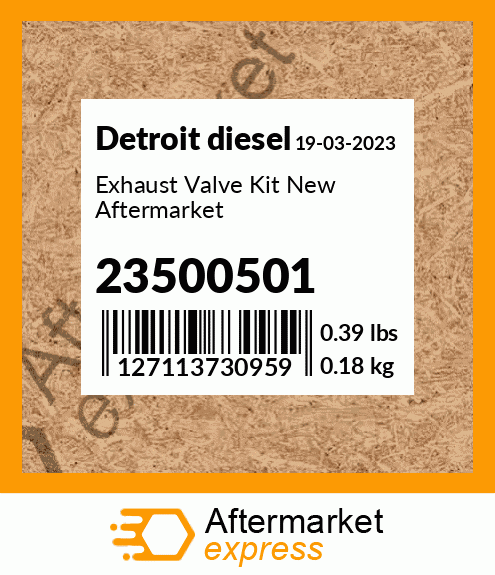 Exhaust Valve Kit New Aftermarket 23500501