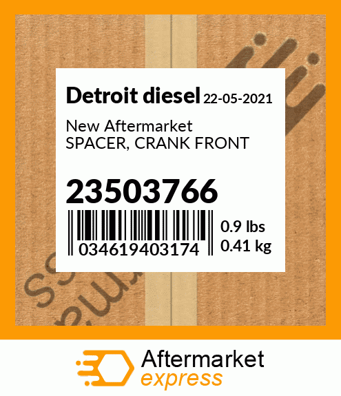 New Aftermarket SPACER, CRANK FRONT 23503766