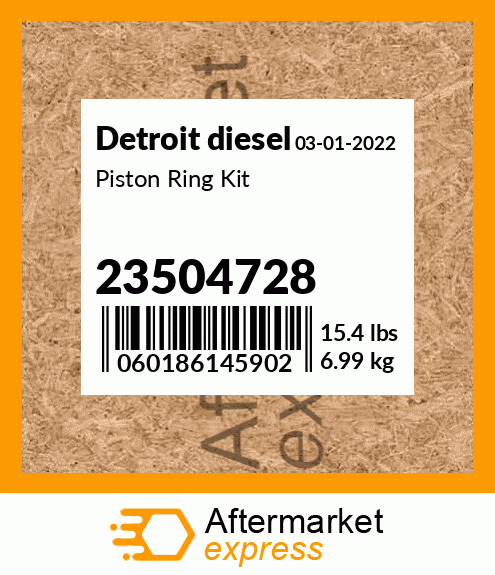 Piston Ring Kit 23504728