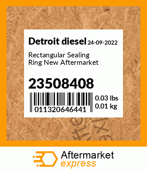 Rectangular Sealing Ring New Aftermarket 23508408