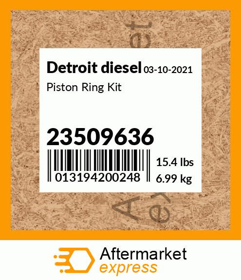 Piston Ring Kit 23509636
