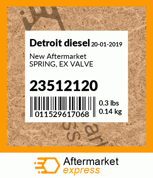 New Aftermarket SPRING, EX VALVE 23512120
