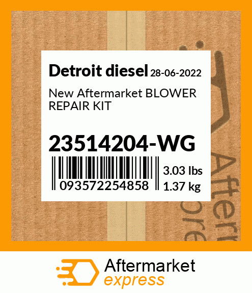 New Aftermarket BLOWER REPAIR KIT 23514204-WG
