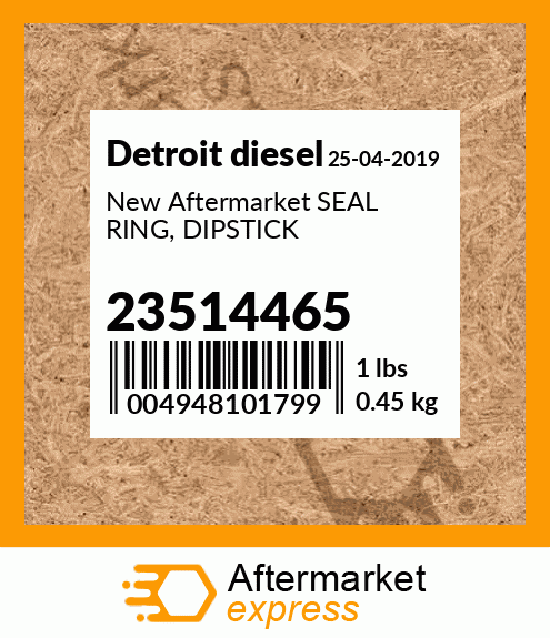New Aftermarket SEAL RING, DIPSTICK 23514465