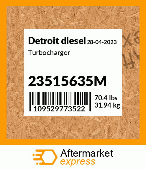 Turbocharger 23515635M