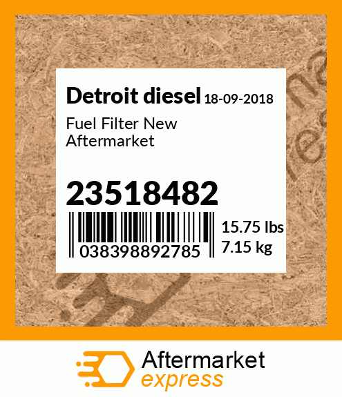 Fuel Filter New Aftermarket 23518482