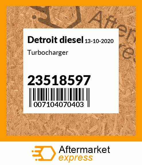 Turbocharger 23518597