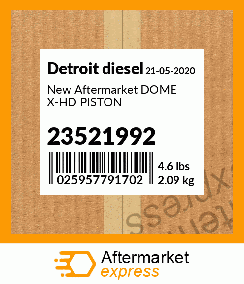 New Aftermarket DOME X-HD PISTON 23521992
