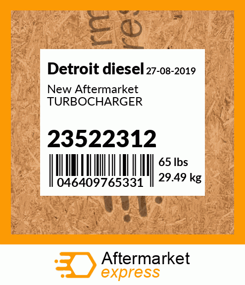 New Aftermarket TURBOCHARGER 23522312