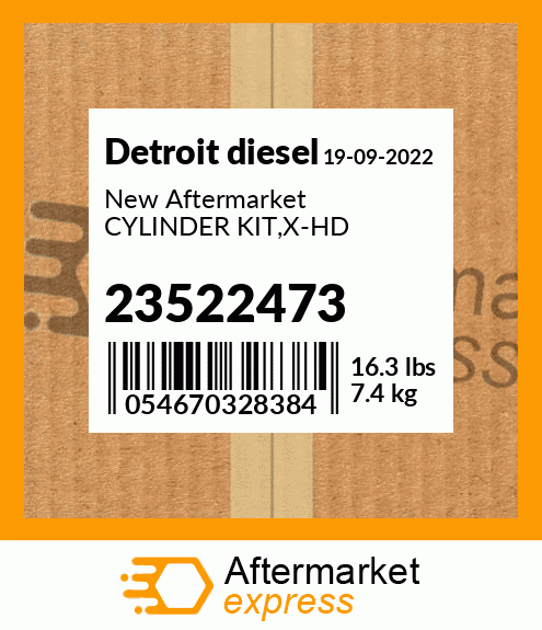New Aftermarket CYLINDER KIT,X-HD 23522473