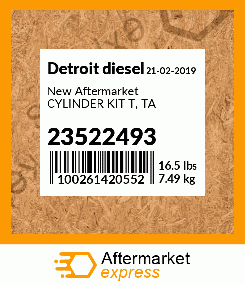 New Aftermarket CYLINDER KIT T, TA 23522493