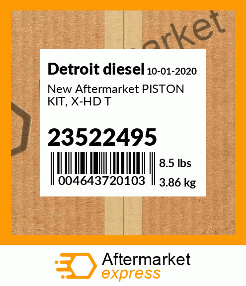 New Aftermarket PISTON KIT, X-HD T 23522495