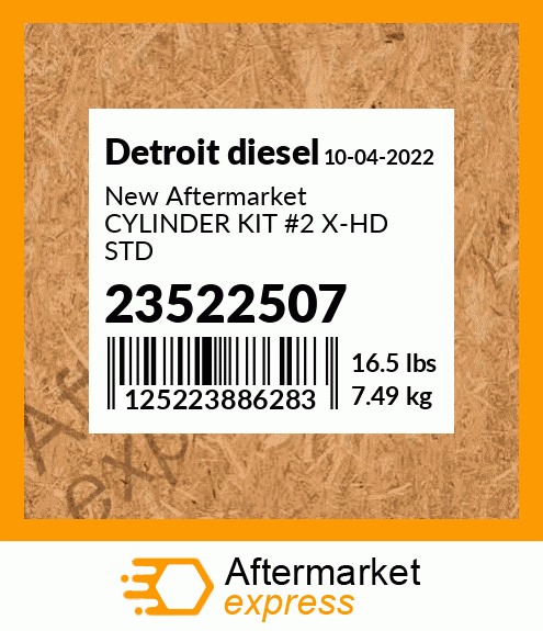 New Aftermarket CYLINDER KIT #2 X-HD STD 23522507