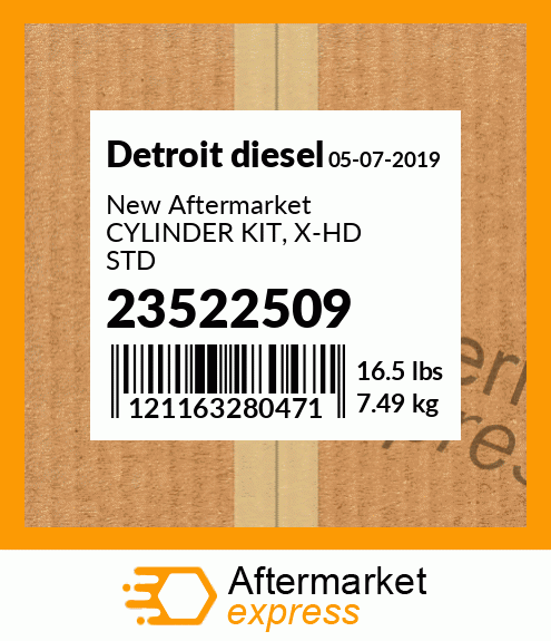 New Aftermarket CYLINDER KIT, X-HD STD 23522509