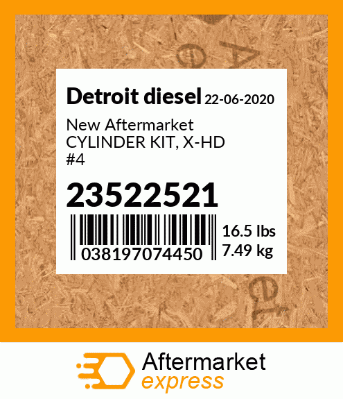 New Aftermarket CYLINDER KIT, X-HD #4 23522521