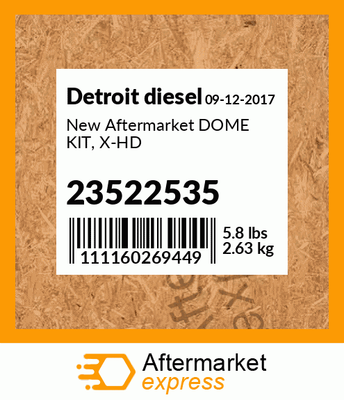 New Aftermarket DOME KIT, X-HD 23522535