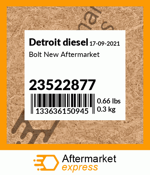 Bolt New Aftermarket 23522877