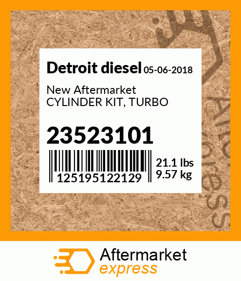 New Aftermarket CYLINDER KIT, TURBO 23523101