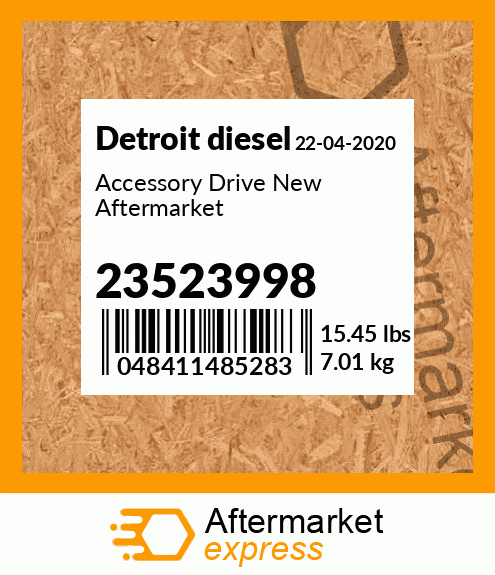Accessory Drive New Aftermarket 23523998