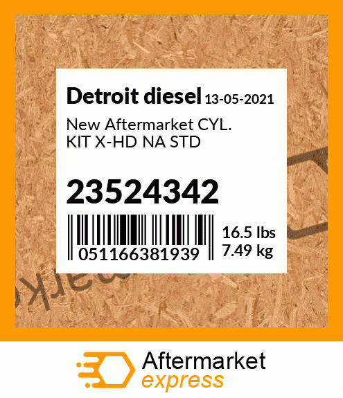 New Aftermarket CYL. KIT X-HD NA STD 23524342