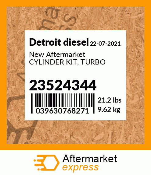 New Aftermarket CYLINDER KIT, TURBO 23524344