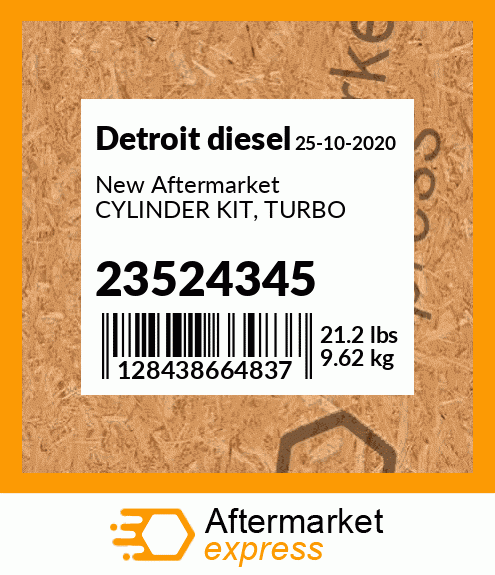 New Aftermarket CYLINDER KIT, TURBO 23524345