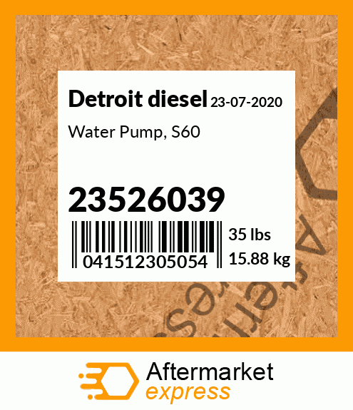 Water Pump, S60 23526039
