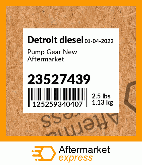 Pump Gear New Aftermarket 23527439