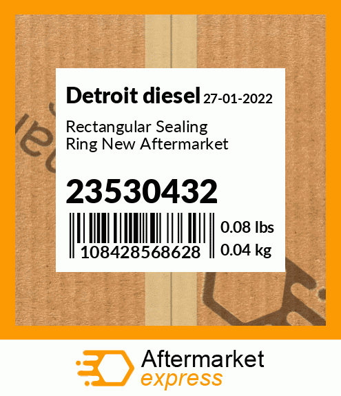 Rectangular Sealing Ring New Aftermarket 23530432