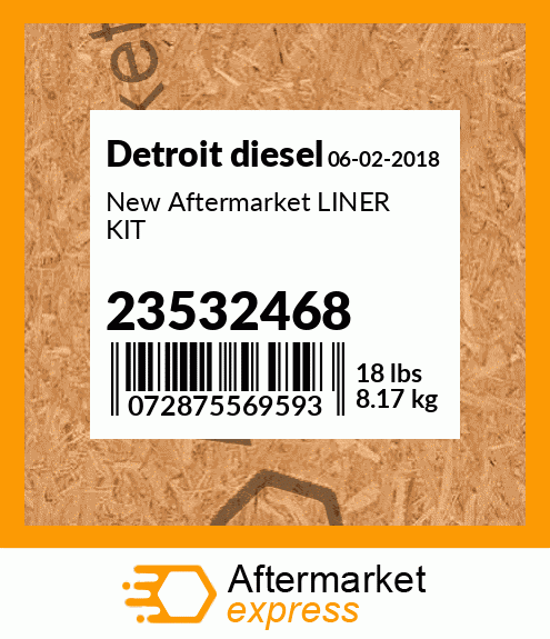 New Aftermarket LINER KIT 23532468