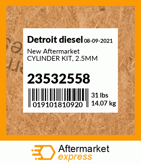 New Aftermarket CYLINDER KIT, 2.5MM 23532558