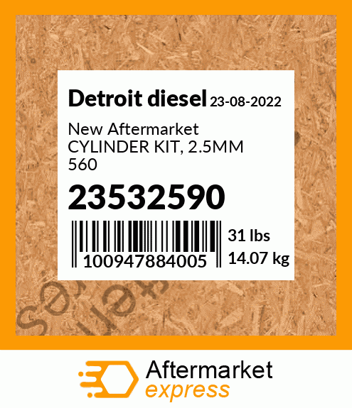 New Aftermarket CYLINDER KIT, 2.5MM 560 23532590
