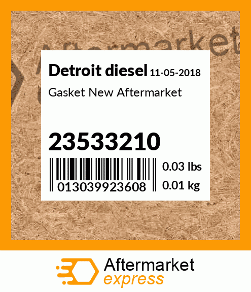 Gasket New Aftermarket 23533210
