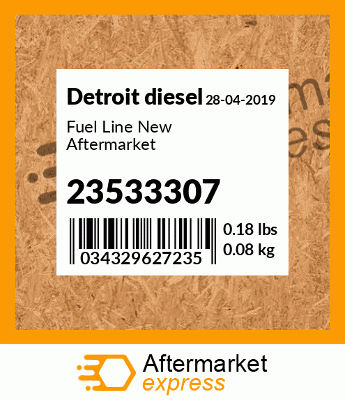 Fuel Line New Aftermarket 23533307