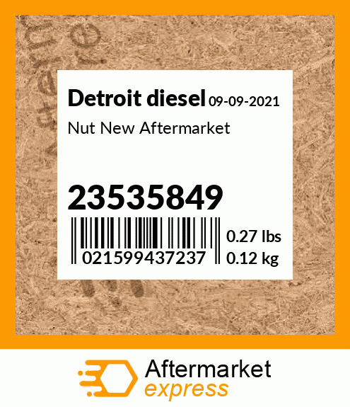 Nut New Aftermarket 23535849